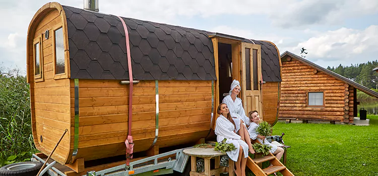 Residential Outdoor Cabin Sauna Construction in Orillia, Ontario