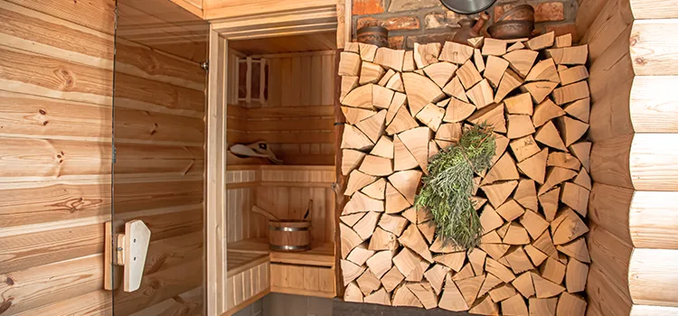 Eucalyptus Wood Sauna Walls Repair And Installation in Orillia, ON