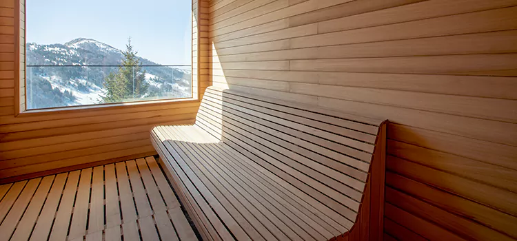 Luxury Pine Wood Sauna Restoration and Refurbishment in Orillia, ON
