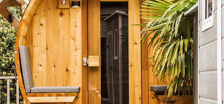 Wood-fired Outdoor Residential Sauna Installation in Orillia, Ontario