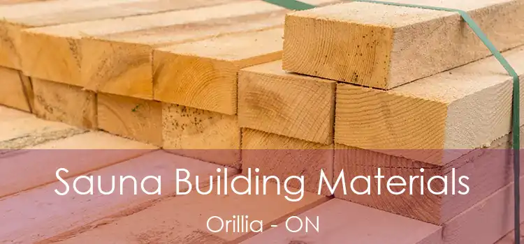  Sauna Building Materials Orillia - ON